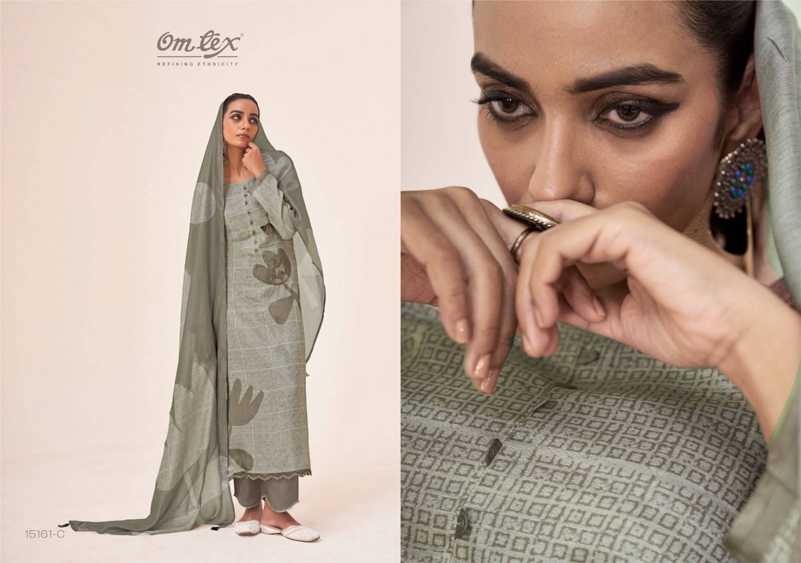 HASTKALA By Om Tex 15161A To D Series Beautiful Festive Suits Stylish Colorful Fancy Casual Wear & Ethnic Wear Muslin Dresses At